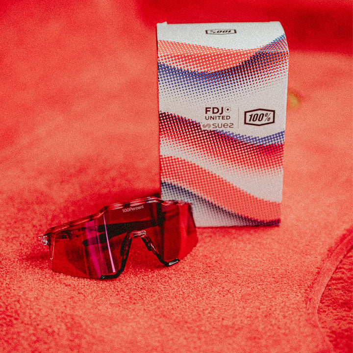 SPEEDCRAFT® FDJ Gloss Translucent Red/Blue HiPER® Fire Red Mirror Lens