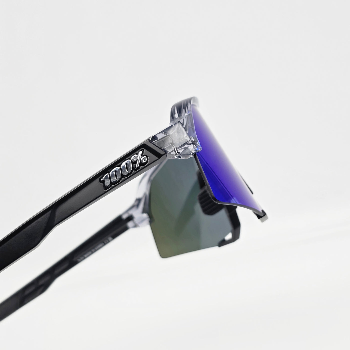 S3 TRANSLUCENT GREY / MATT BLACK - MIRROR BLUE LENS
