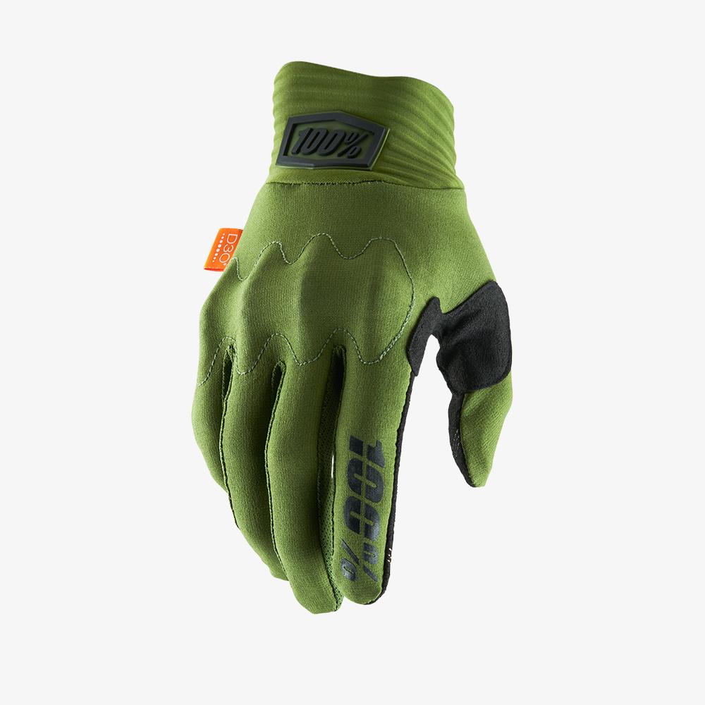 100% - COGNITO Glove Army Green/Black