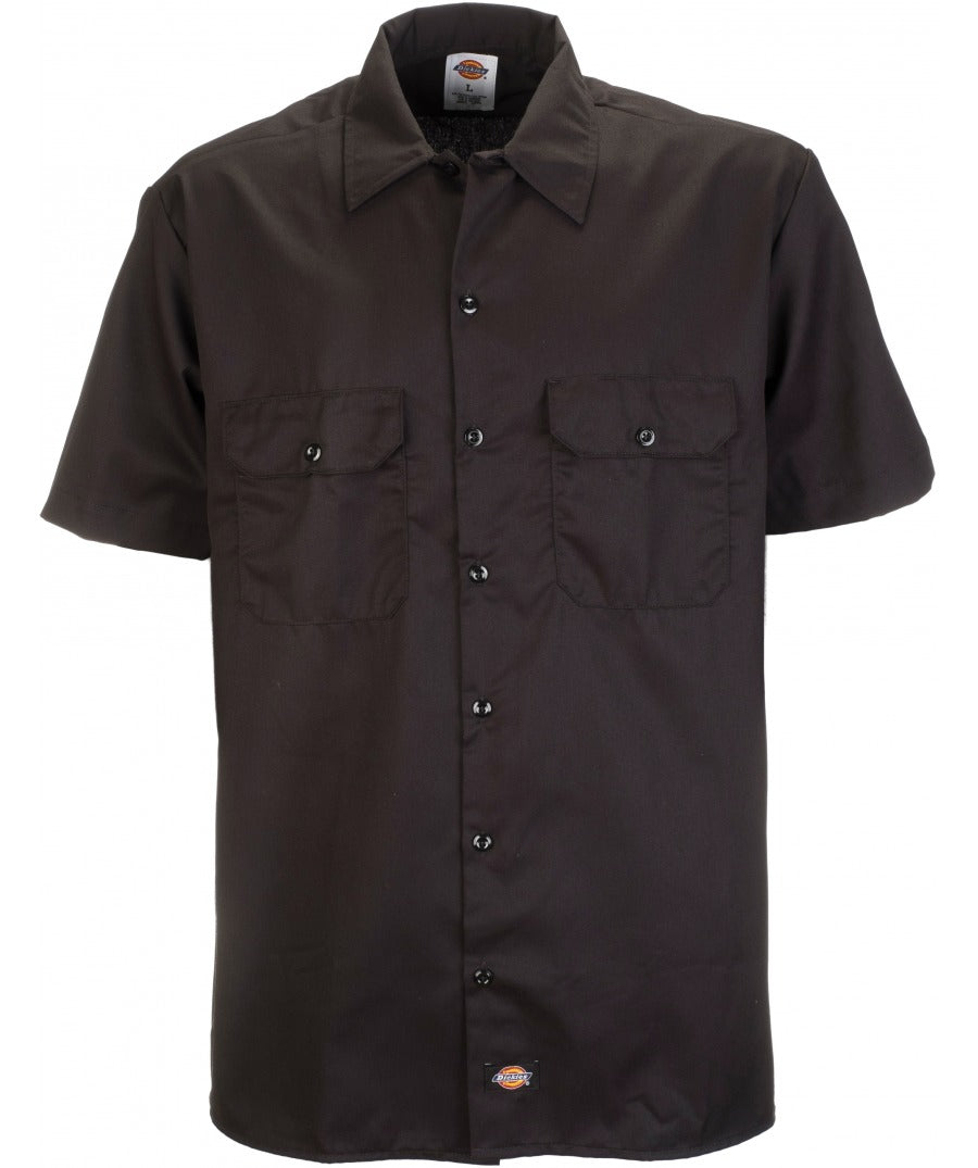DICKIES SHORT SLEEVE WORK SHIRT - BLACK - Speed Hunter SG