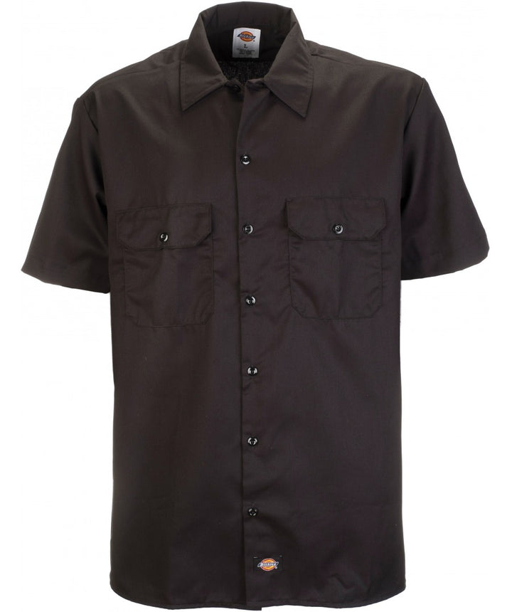 DICKIES SHORT SLEEVE WORK SHIRT - BLACK - Speed Hunter SG
