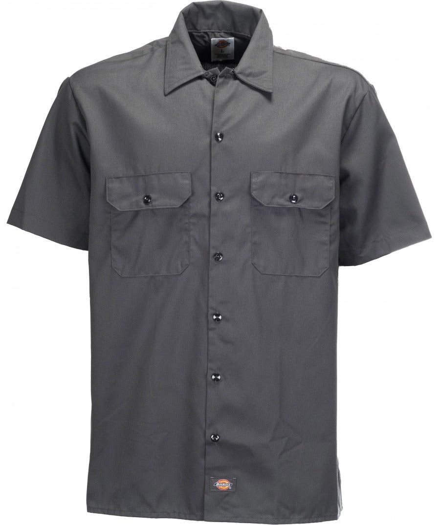 DICKIES SHORT SLEEVE WORK SHIRT - CHARCOAL GREY - Speed Hunter SG