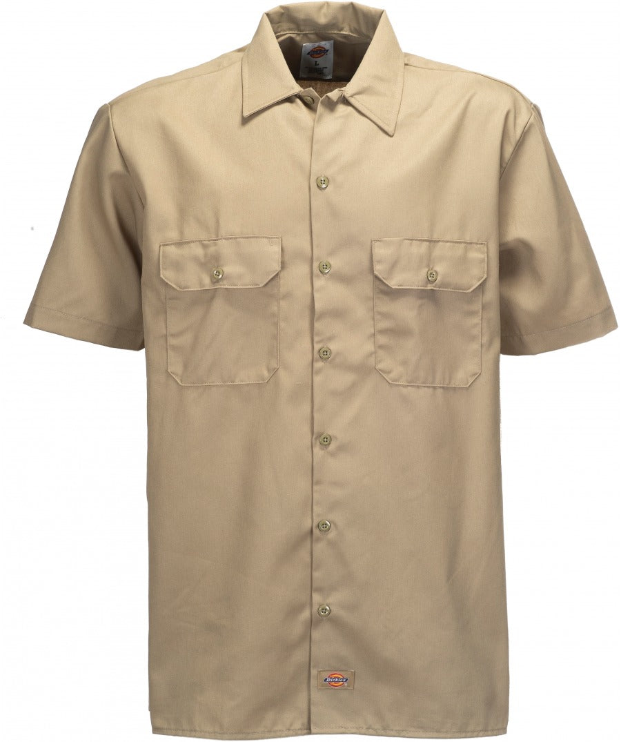 DICKIES SHORT SLEEVE WORK SHIRT - KHAKI - Speed Hunter SG