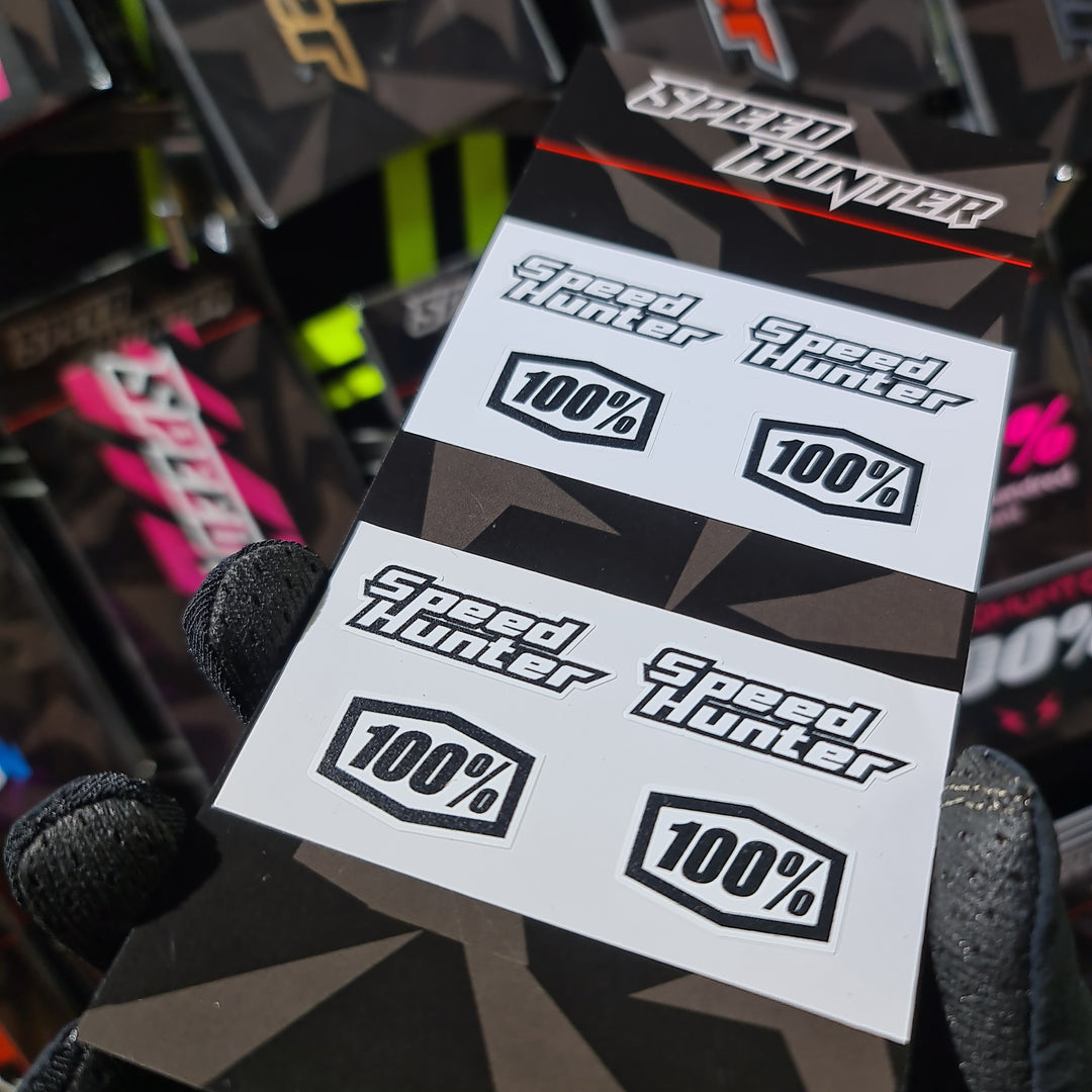 SPEED HUNTER X 100% - MINI WHITE/BLACK