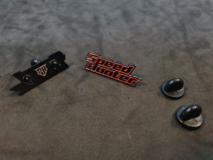 LOGO ENAMEL PIN - RED WITH STICKER