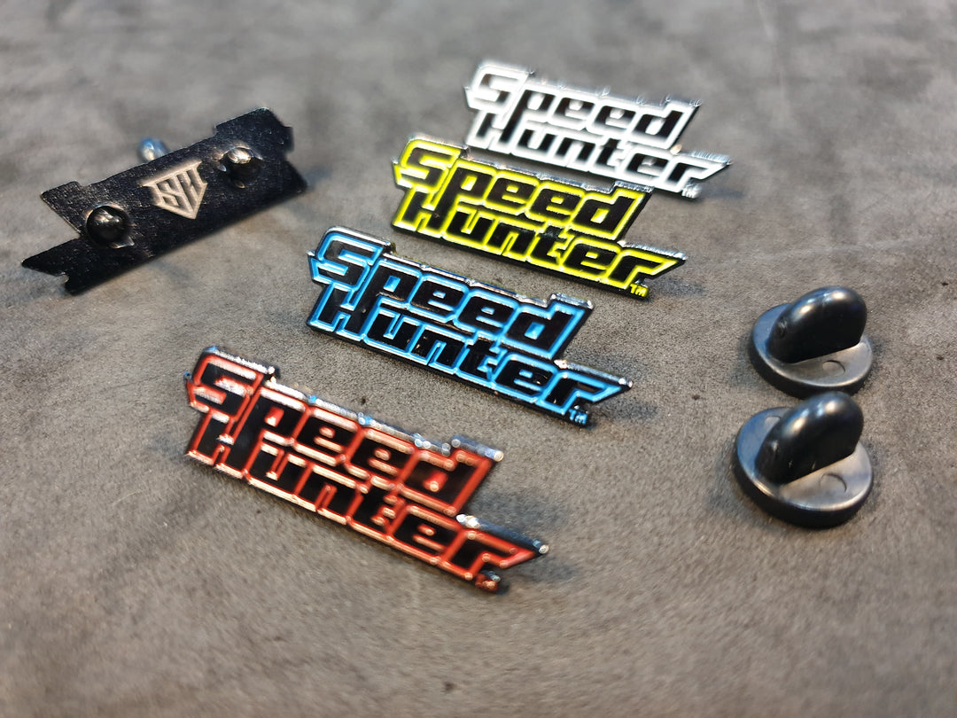LOGO ENAMEL PIN - RED WITH STICKER