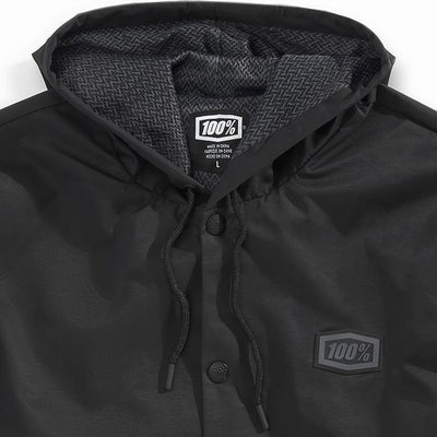 100% - APACHE Water-resistant Hooded Snap Jacket