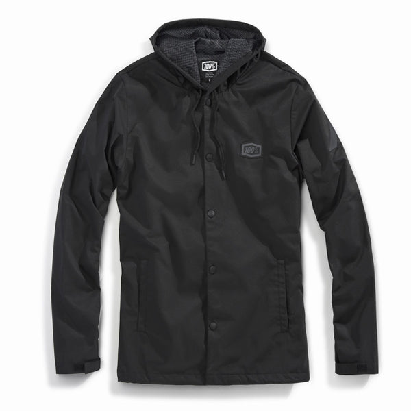 100% - APACHE Water-resistant Hooded Snap Jacket