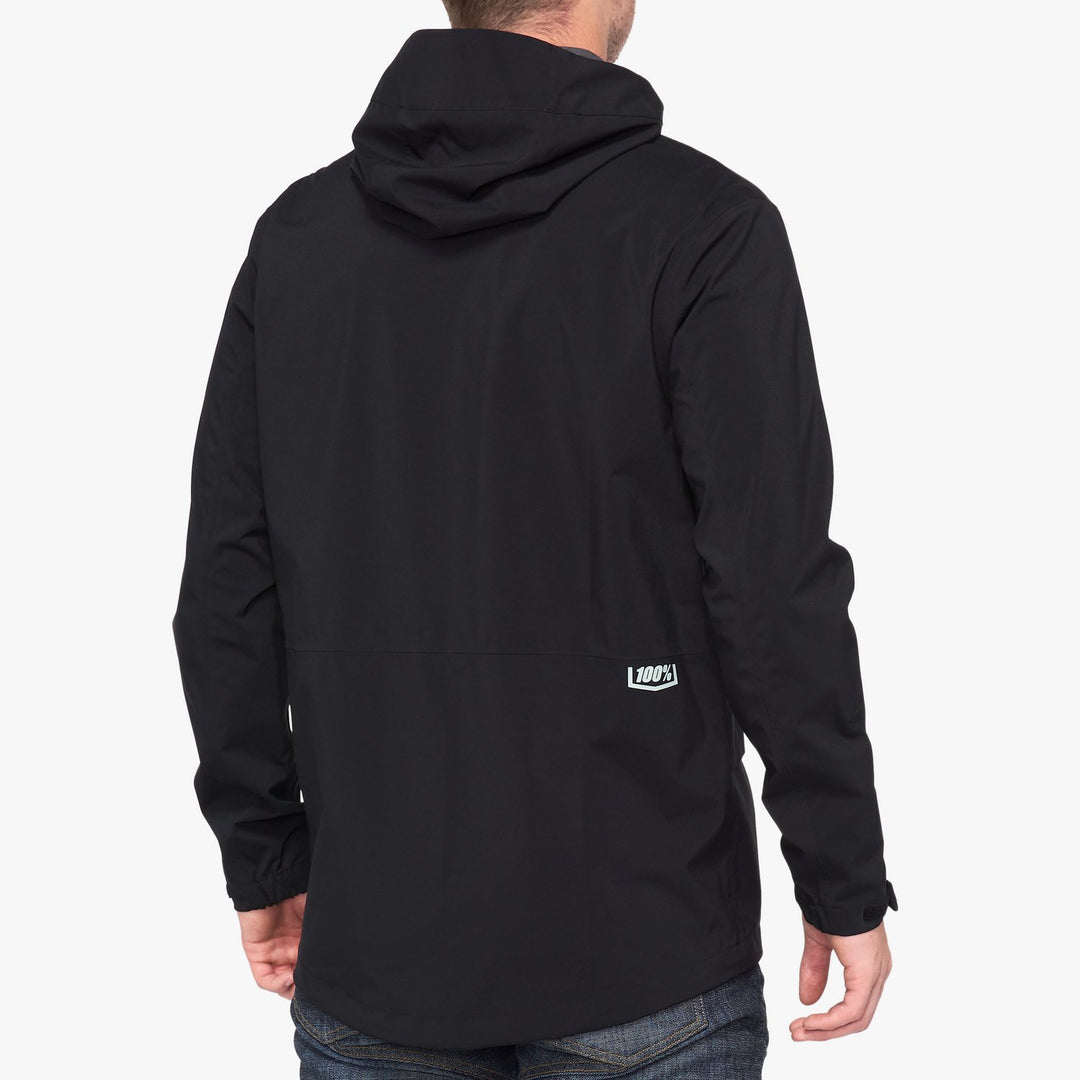 100% - HYDROMATIC PARKA LIGHTWEIGHT WATERPROOF JACKET - BLACK