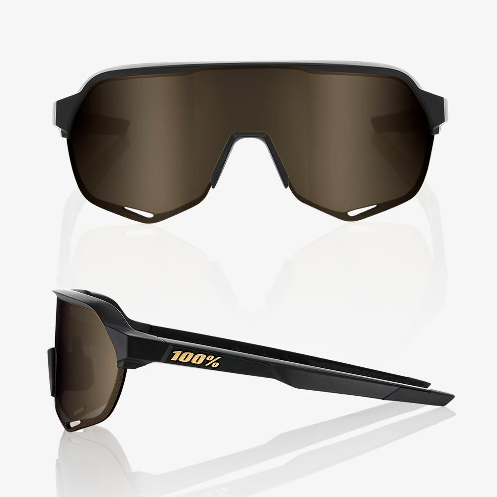 S2® Matte Black Soft Gold Mirror Lens