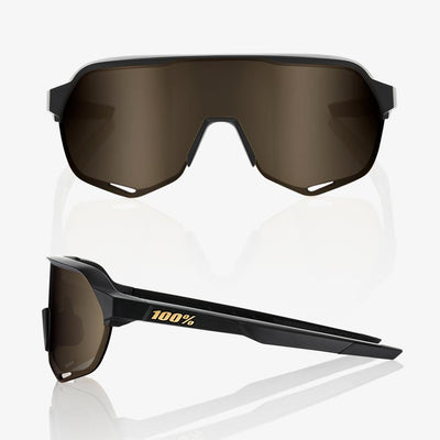S2® Matte Black Soft Gold Mirror Lens + Clear Lens Included