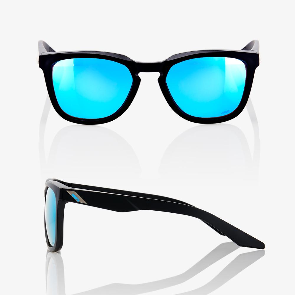 HUDSON Matte Black HiPER® Blue Multilayer Mirror Lens