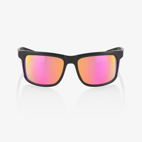 HAKAN - Polished Black - Purple Multilayer Mirror Lens
