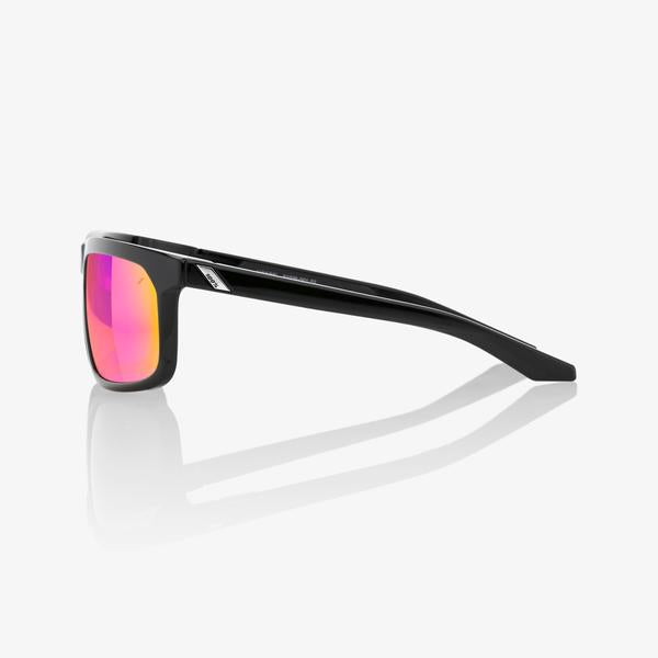 HAKAN - Polished Black - Purple Multilayer Mirror Lens