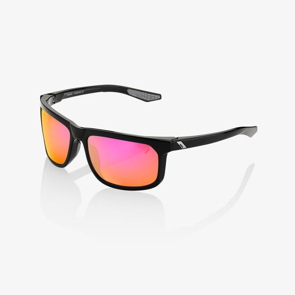HAKAN - Polished Black - Purple Multilayer Mirror Lens