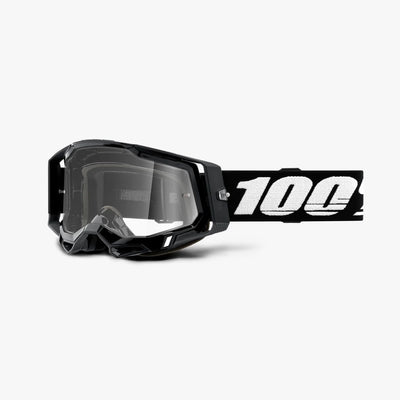 RACECRAFT 2® Goggle Moto/MTB Black-Mirror Silver Lens