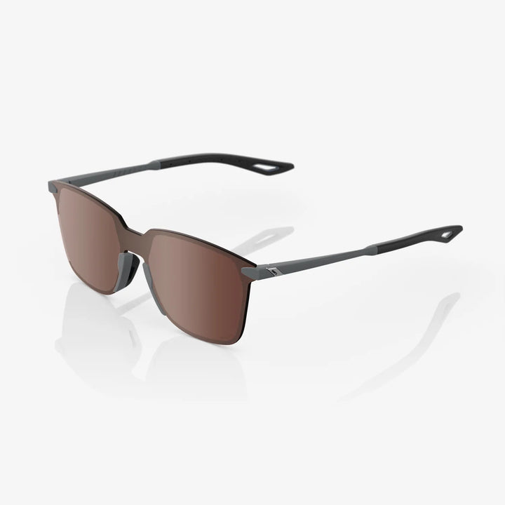 LEGERE® SQUARE Soft Tact Cool Gray HiPER® Crimson Silver Mirror Lens