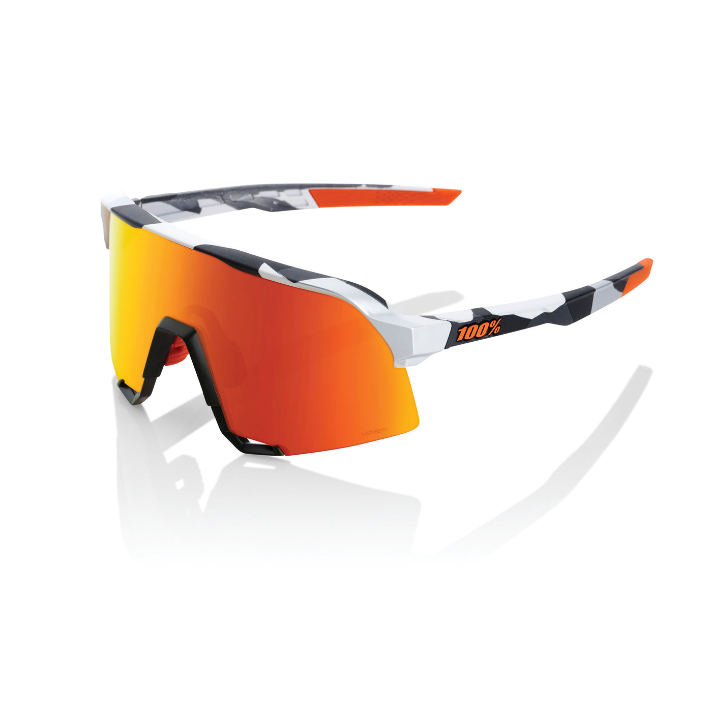 S3 - Soft Tact Grey Camo - HiPER Red Multilayer Mirror Lens