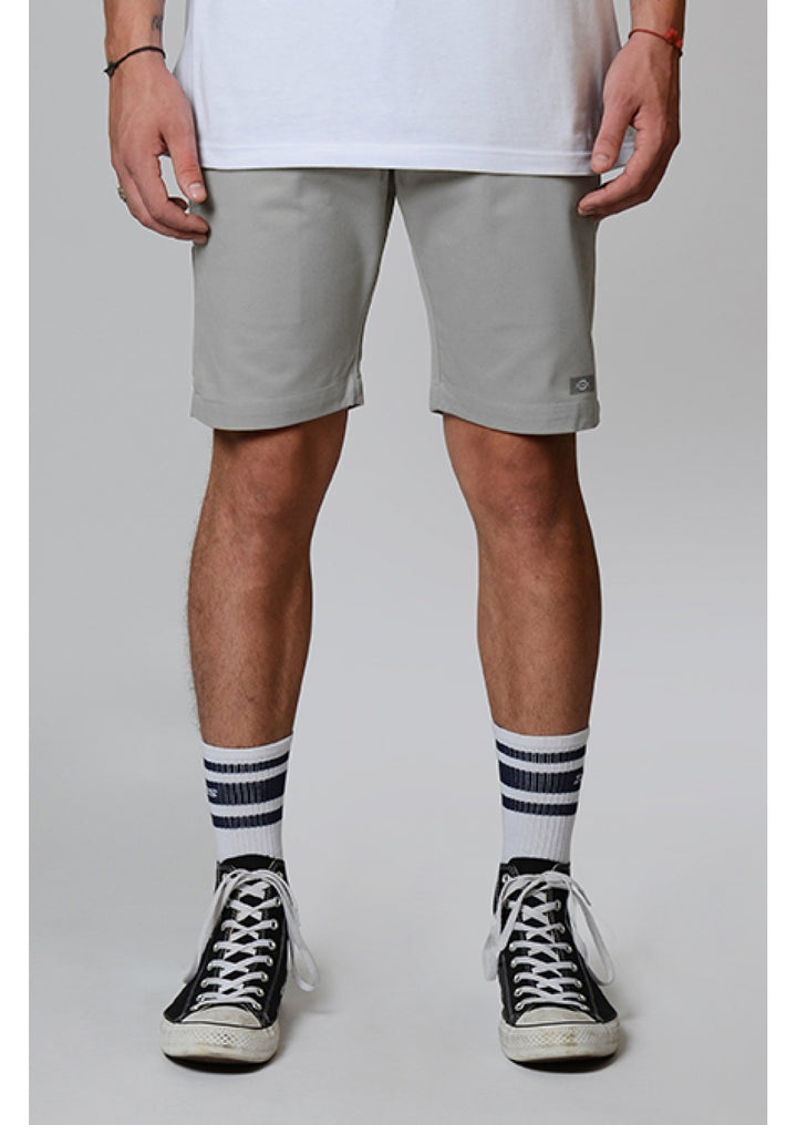 DICKIES SKINNY FIT TWILL SHORT - SILVER - Speed Hunter SG