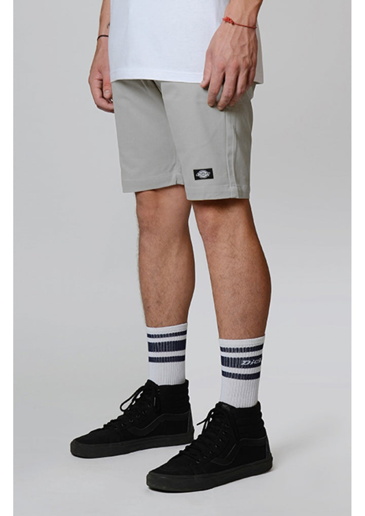 DICKIES SKINNY FIT TWILL SHORT - SILVER - Speed Hunter SG