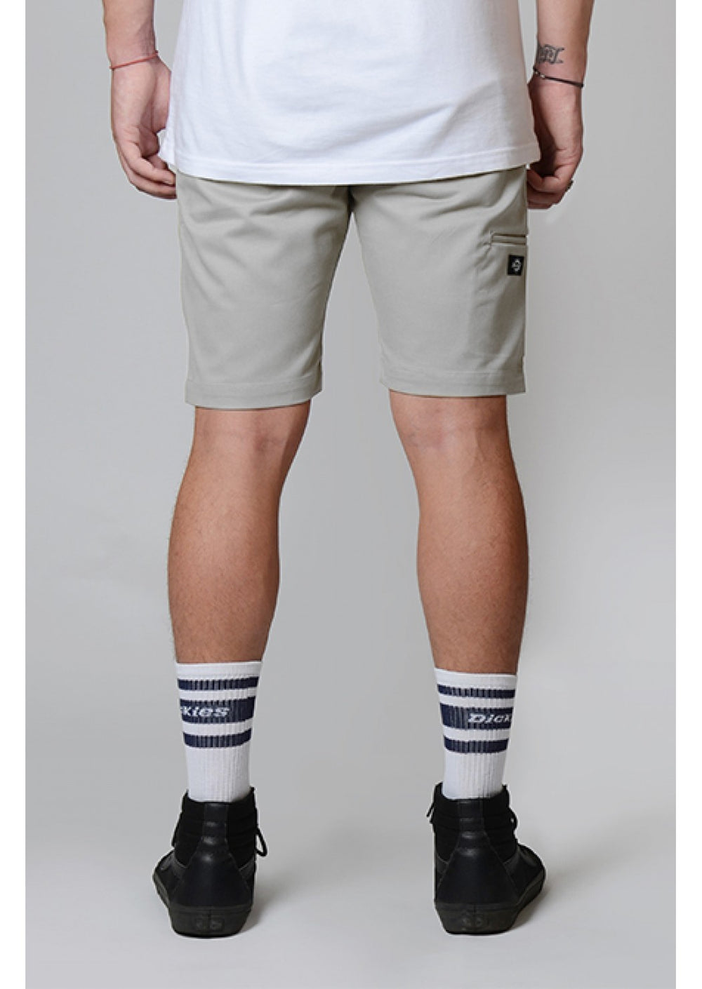 DICKIES SKINNY FIT TWILL SHORT - SILVER - Speed Hunter SG