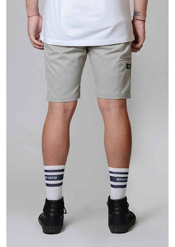 DICKIES SKINNY FIT TWILL SHORT - SILVER - Speed Hunter SG