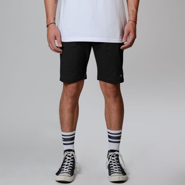 DICKIES SKINNY FIT TWILL SHORT - BLACK - Speed Hunter SG