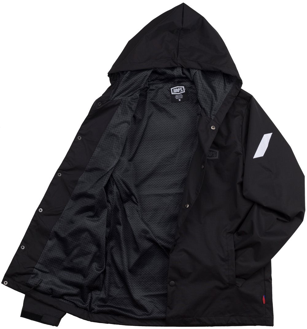 100% - APACHE Water-resistant Hooded Snap Jacket