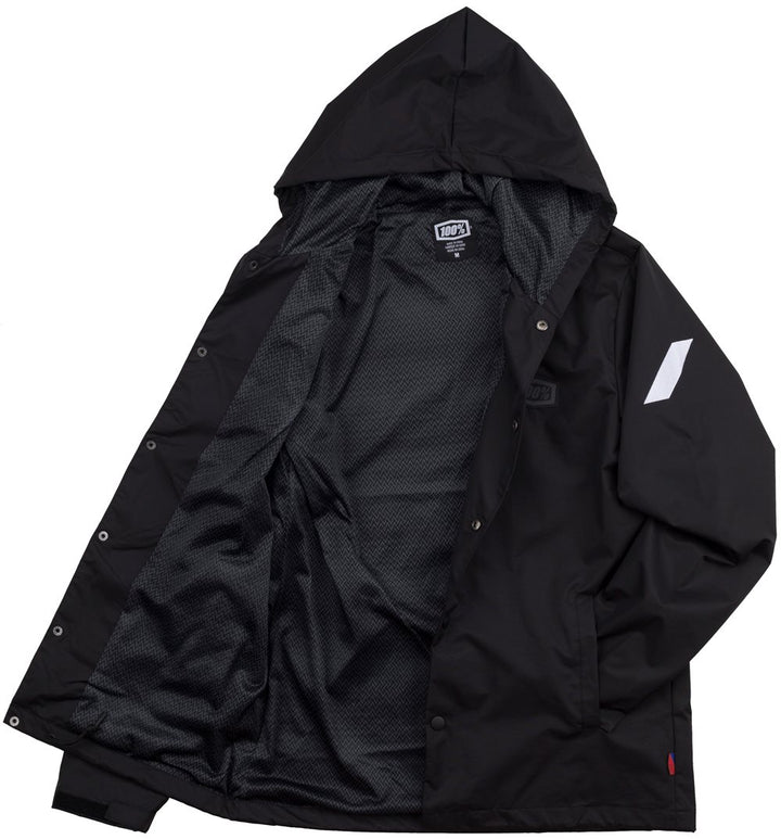100% - APACHE Water-resistant Hooded Snap Jacket